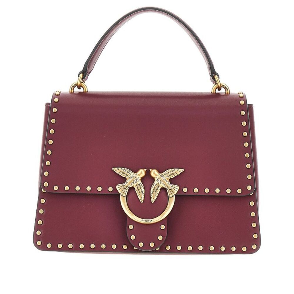 Pinko Women Leather Bag With Love Birds Buckle